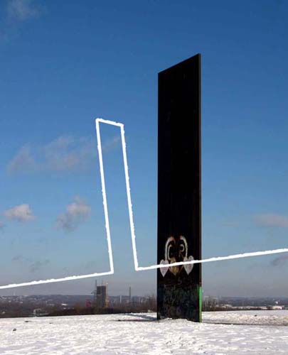 Auf der Schurenbachhalde .... die Bramme für das Ruhrgebiet von Richard Serra ...